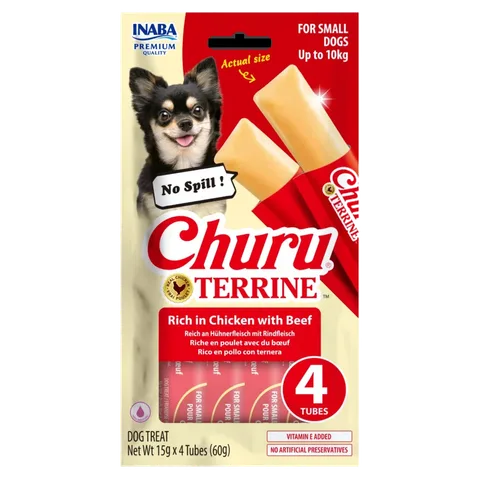 Churu TERRINE ქათმის და საქონლის ხორცით (< 10კგ)