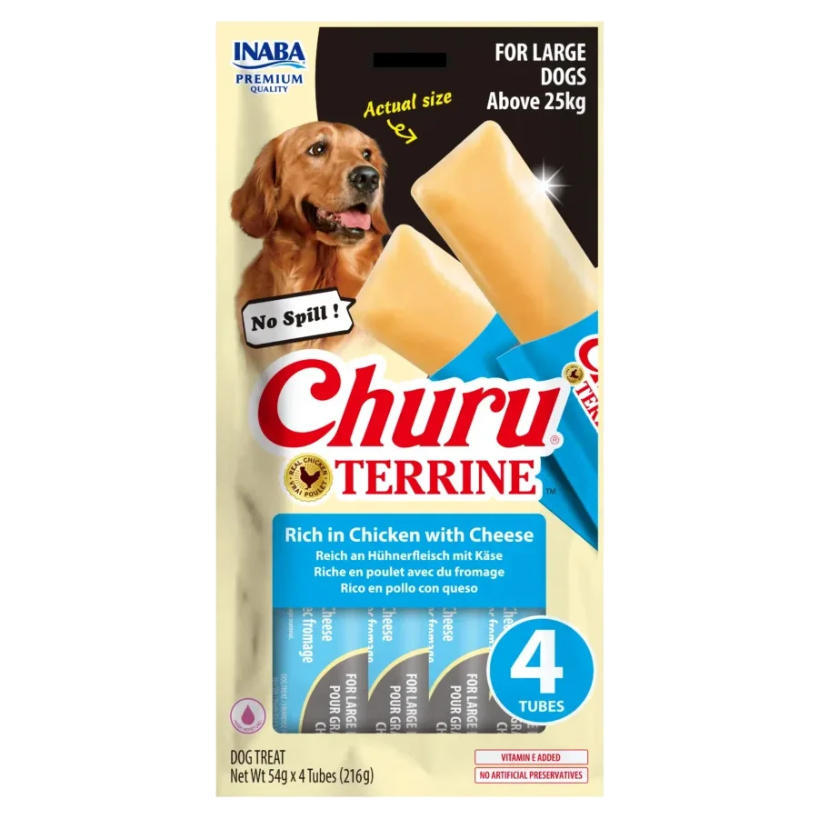 Churu TERRINE ქათმის ხორცით და ყველით (25კგ <)
