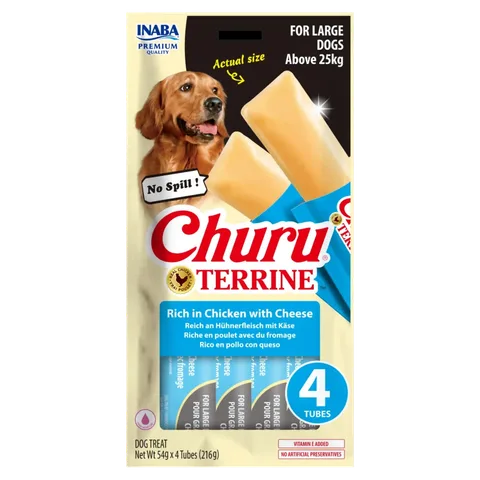 Churu TERRINE ქათმის ხორცით და ყველით (25კგ <)