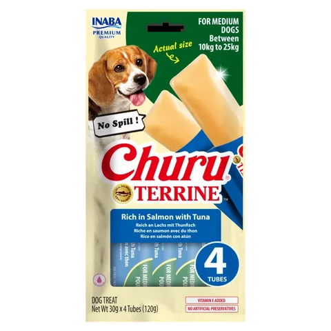 Churu TERRINE ორაგულით და თინუსით (10 - 25კგ)